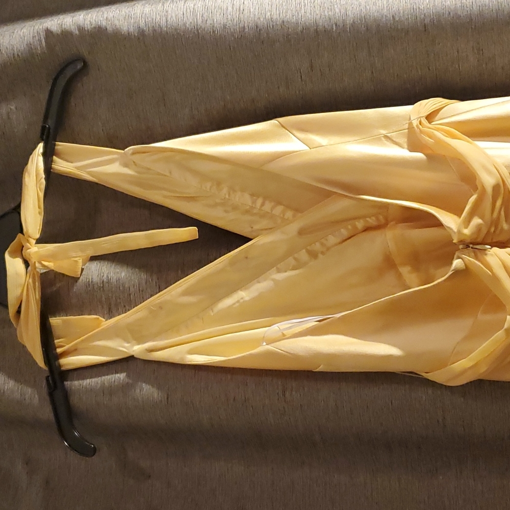ABS Essentials yellow formal dress - Picture 5 of 12